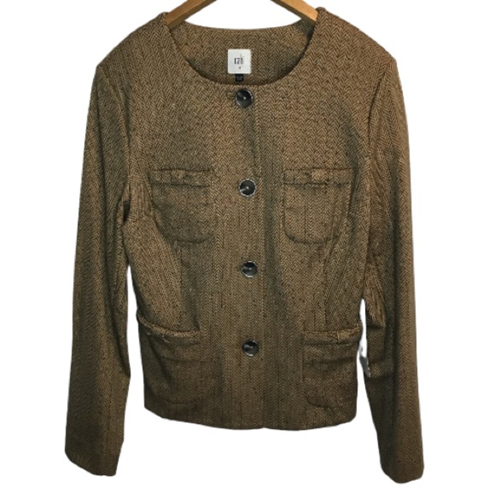 CABI kyoto blossom Penny Blazer Color: Herringbone Fleck. Size Medium